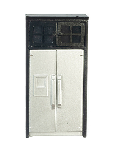 Refrigerator with Cabinet, Black